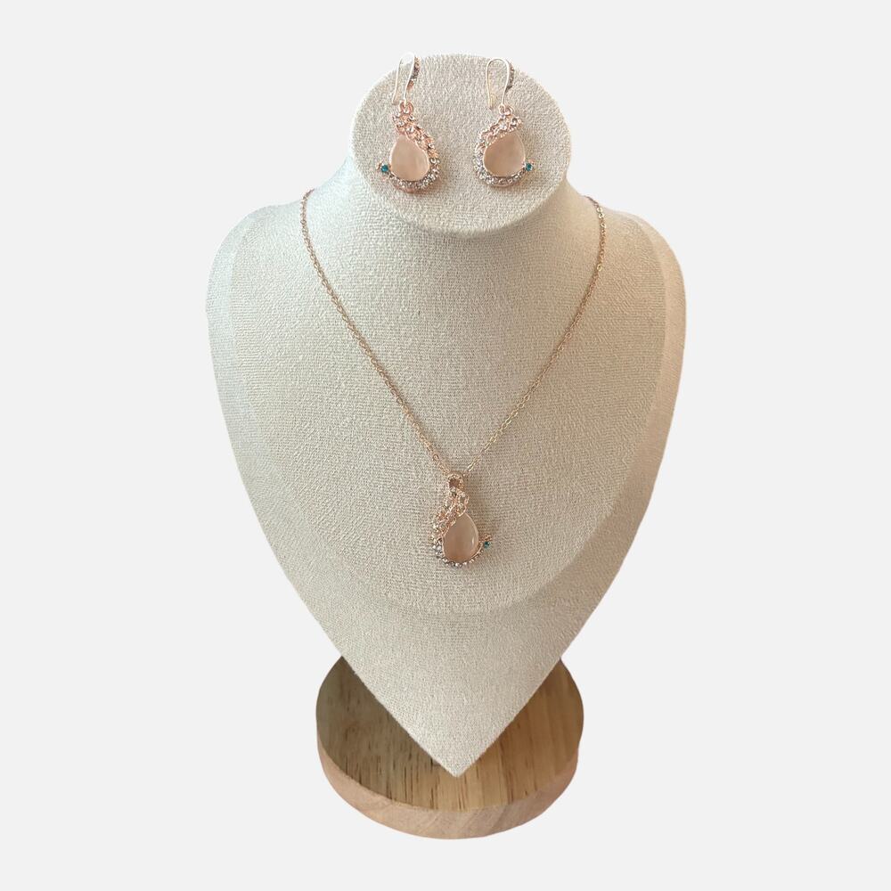 Elegant Water Drop Rhinestone Set - Picture 6 of 7
